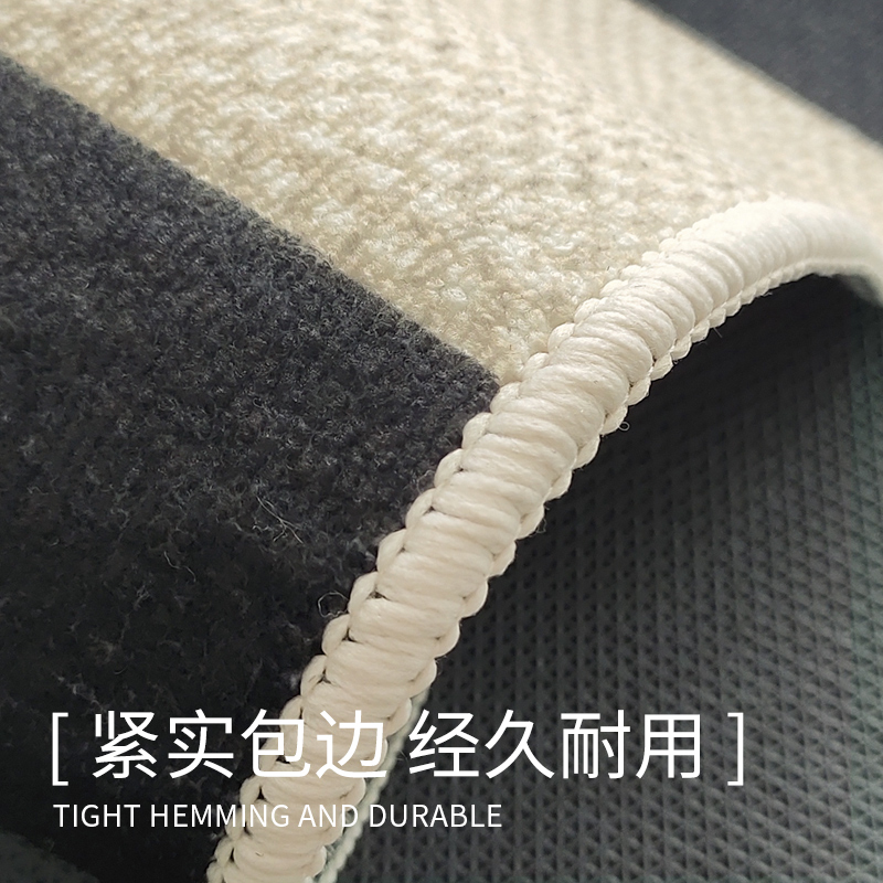 黑白格子床边毯长条卧室客厅地毯欧式复古沙发茶几床前防滑椅地垫