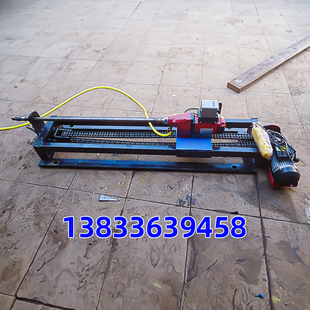 小型水钻顶管机双高手摇式 自来水穿越打孔机液压铺管机链条自行走