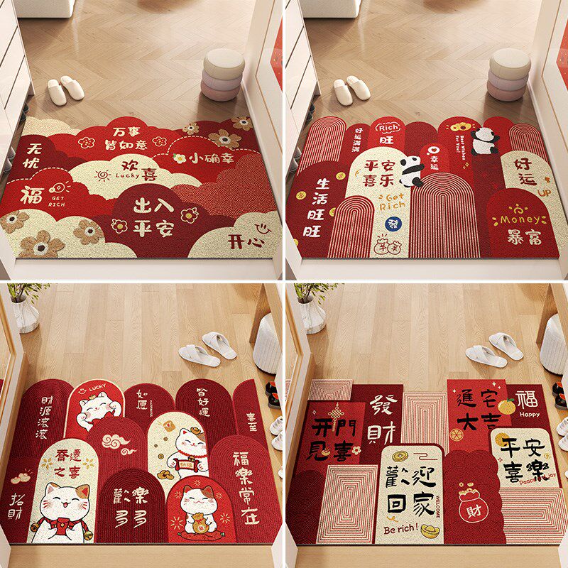 入户门垫进门地垫家用2024新款耐脏免洗丝圈脚垫门厅门口入门地毯