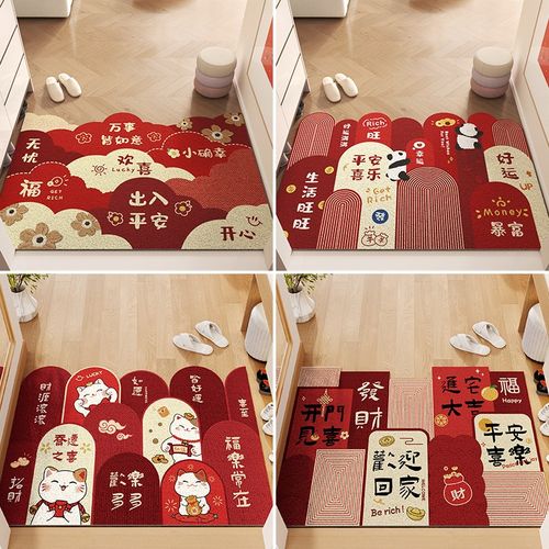 入户门垫进门地垫家用2024新款耐脏免洗丝圈脚垫门厅门口入门地毯