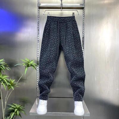 居家日用套装天俊优选百货宏嫩高奢男士休闲提花保暖抗风抗寒男裤