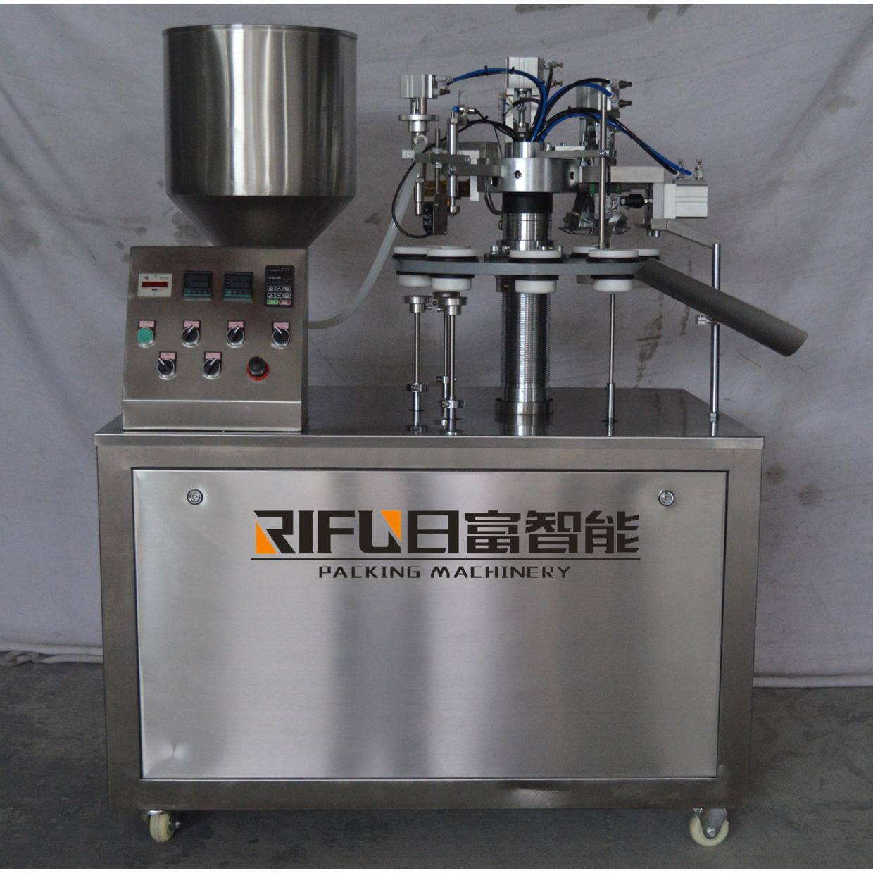 半自动洗面奶软管灌装封尾机润滑油灌装封尾设备凝胶封尾机器