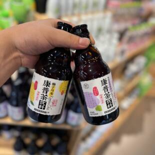 盒马柚子乌龙紫苏夏黑葡萄康普茶饮料330ml真实萃取水果原汁添加