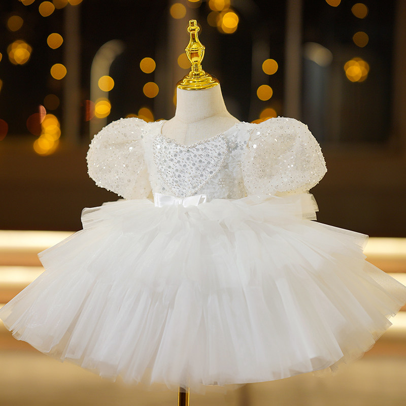 儿童礼服公主裙女童高端礼服钢琴主持人生日花童婚礼小女孩礼服