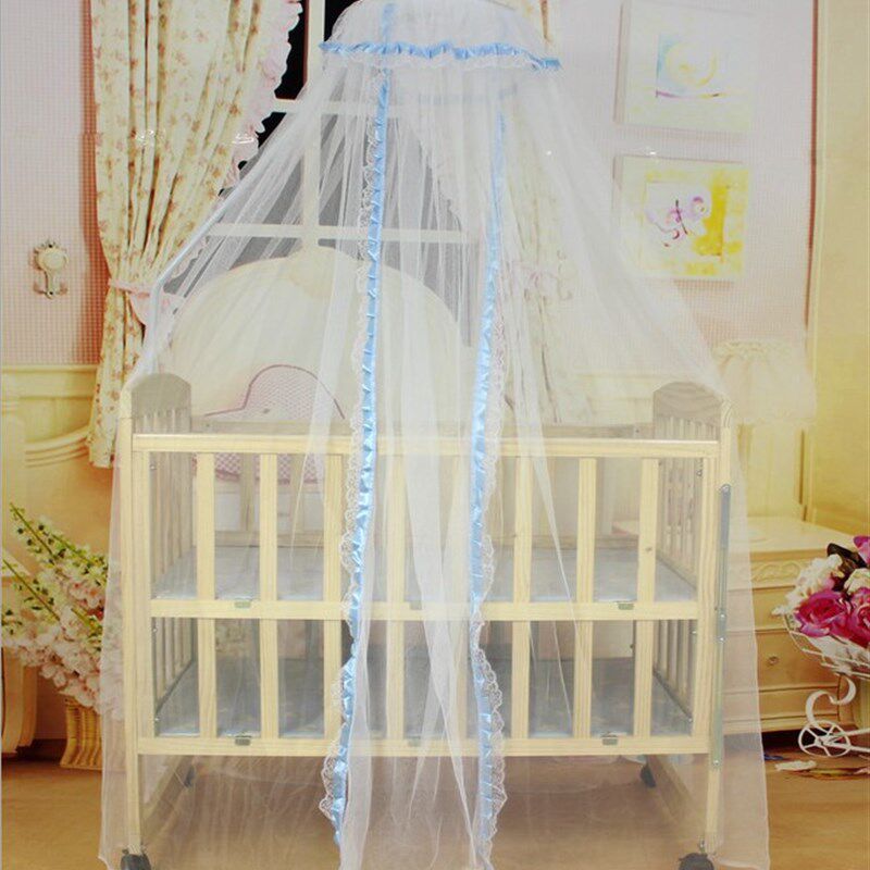 婴儿床蚊帐支架杆配件新生儿儿童床夹式通用蚊帐带支架宝宝蚊帐罩