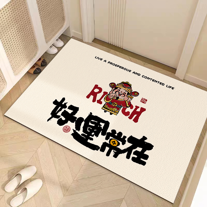 入户门地垫可裁剪卡通进门换鞋垫家用门口定制简约风可擦免洗地毯