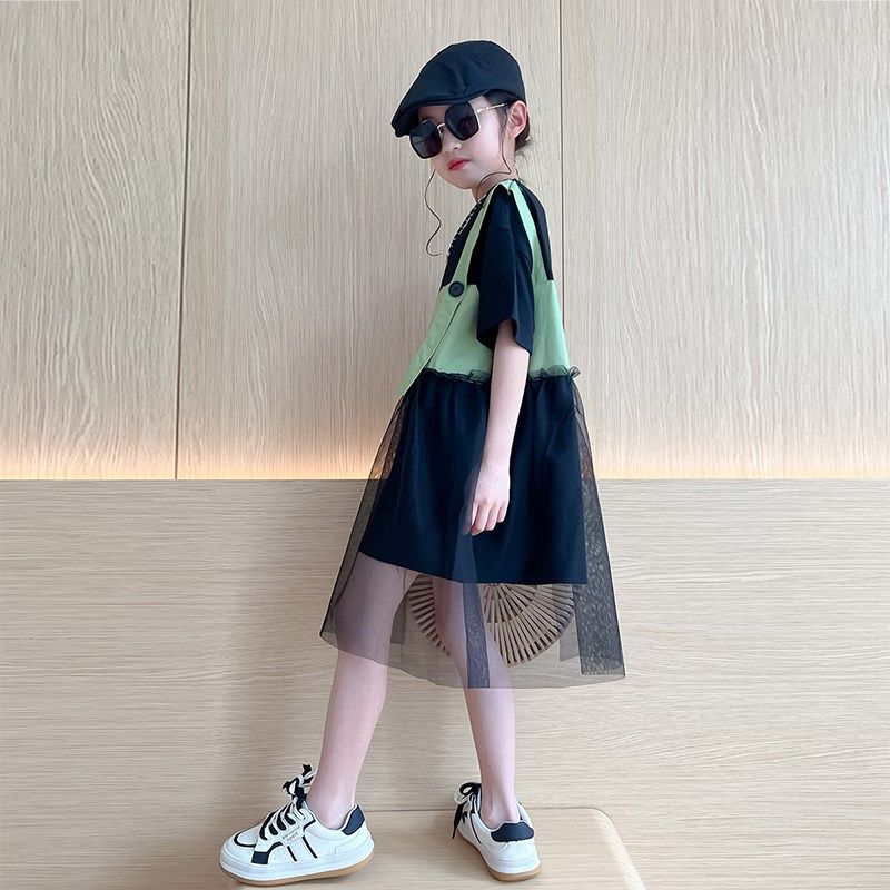 女童连衣裙夏季2024新款中大童夏装洋气小女孩短袖t恤裙儿童裙子,童装/婴儿装/亲子装,连衣裙,淘宝优惠券,粉丝福利购,淘宝优惠卷