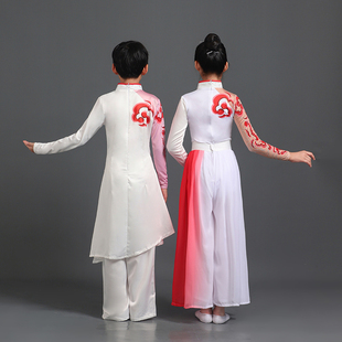 新款少年志演出服中国好少年舞蹈服男女儿童群舞书简舞扇子舞服装