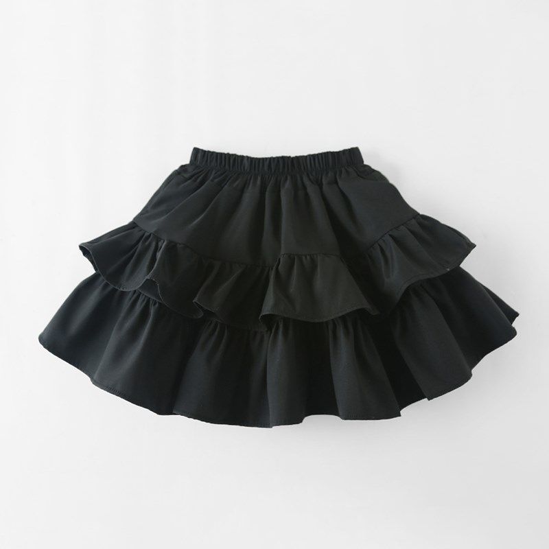 女童半身裙百褶蛋糕裙2024夏季新款儿童白色短裙宝宝蓬蓬公主裙裤