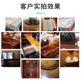 8/10mm超白钢化玻璃定做桌面板定制茶几书桌餐桌台面圆桌长方形