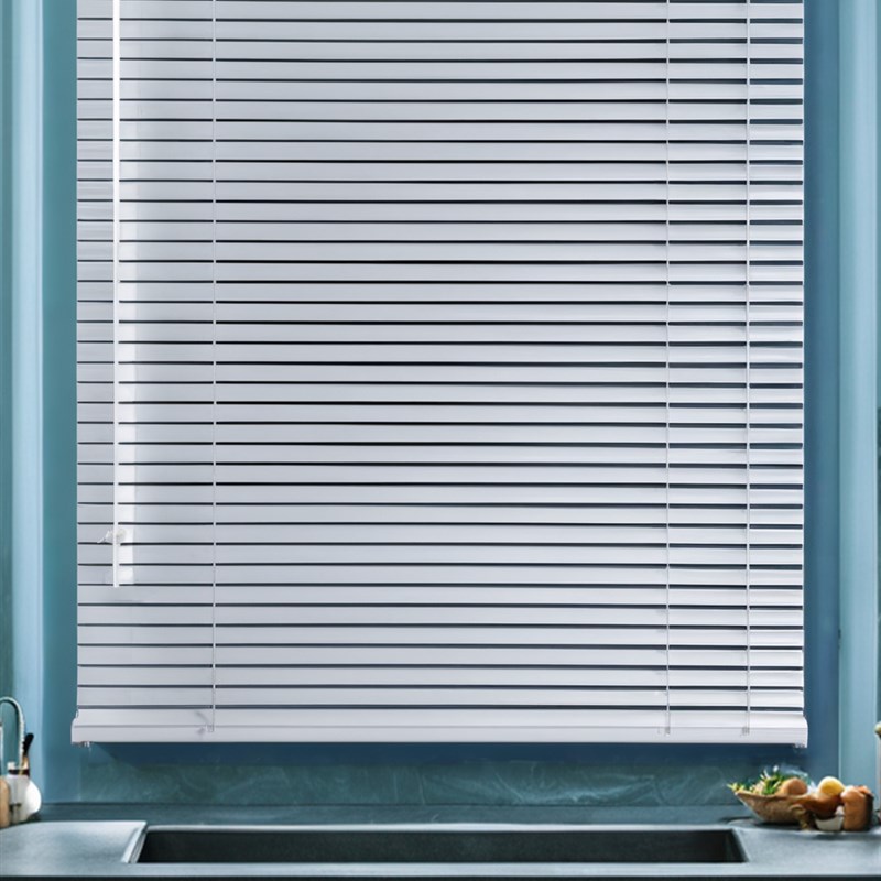 百叶窗帘铝合金免打孔拉绳卫生间专用厨房办公室遮光学校公司定制