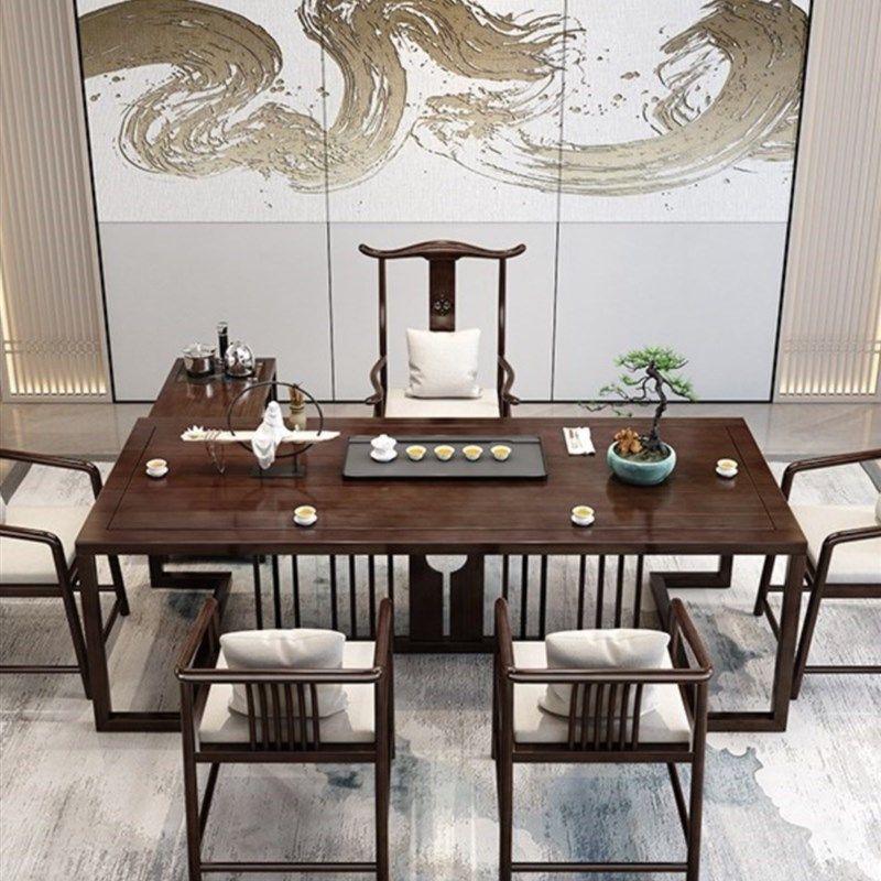 新中式功夫茶几泡茶台办公室禅意家用喝茶桌椅组合套装原实木大板,住宅家具,茶几,淘宝优惠券,粉丝福利购,淘宝优惠卷