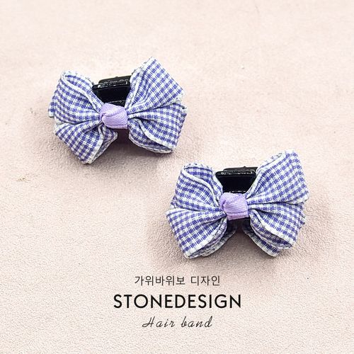 儿童发夹甜美格子可爱女孩抓夹小号蝴蝶结刘海碎发夹边夹女童发饰