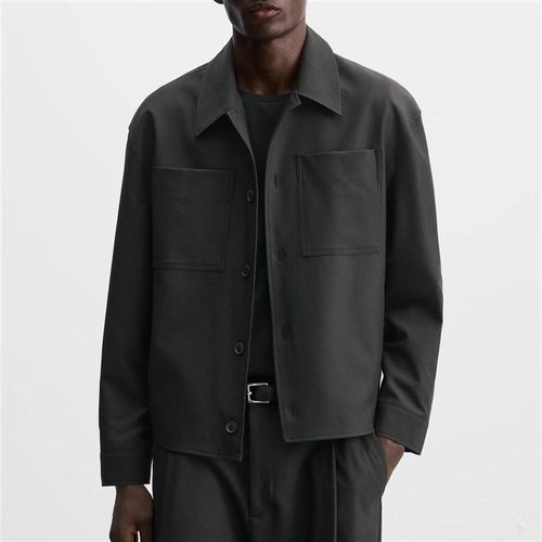 柜529!秋季新品ZA男装宽松翻领长袖 0706025 衬衫式工装外套夹克