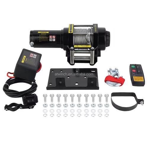 工折价12V/24扣V450磅电动绞盘 沙滩车绞盘0 汽车厂绞盘 Antai便