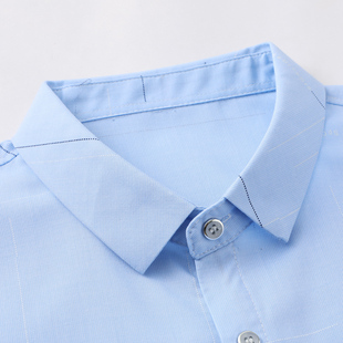 中年爸爸夏装男士短袖衬衫纯棉中老年人休闲衬衣2021夏季新款男装