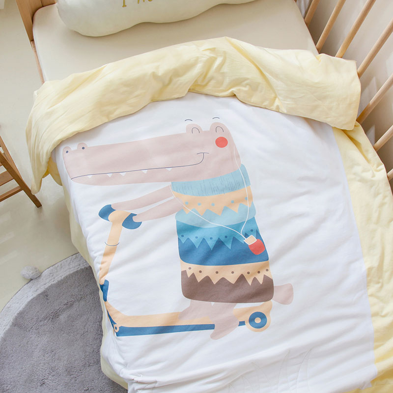 A类针织棉儿童夏凉被纯棉夏季幼儿园空调被宝宝夏被婴儿小薄被子