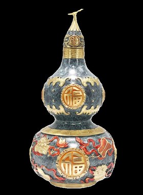 纯铜福字葫芦招财摆件开盖高档彩铜家居玄关办公室装饰送领导礼品