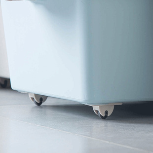 家用箱子滑轮收纳箱轮子小配件粘贴式滚轮垃圾桶整理盒脚轮四个装