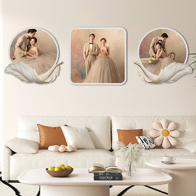 婚纱照挂墙相框定制结婚照片墙打印摆台洗相片放大全家福床头组合