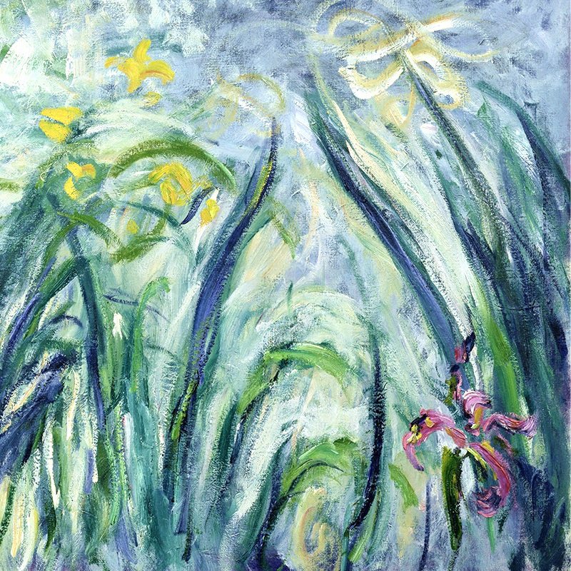 莫奈装饰画客厅挂画鸢尾花卧室餐厅玄关沙发背景墙印象派简约壁画,家居饰品,现代装饰画,淘宝优惠券,粉丝福利购,淘宝优惠卷