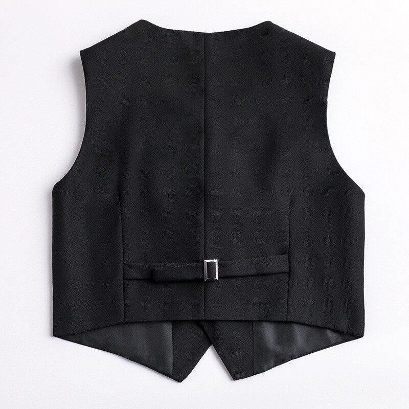 男童西装马甲黑色胖童大童小学生英伦风马夹加肥加大儿童演出礼服