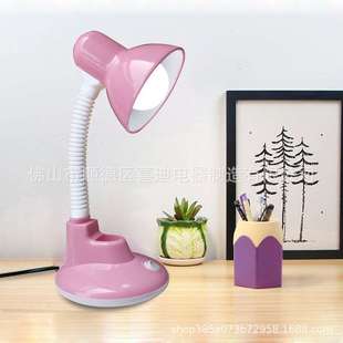 928工厂直供LED台灯学习台灯学生家用办公阅读座式 传统铁罩台灯