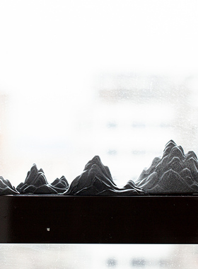 新中式禅意陶瓷摆件创意家居客厅玄关装饰品桌面假山摆设搭配配件