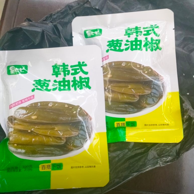昊七七葱油椒腌辣椒延边朝鲜族咸菜泡椒东北港椒泡菜下饭菜