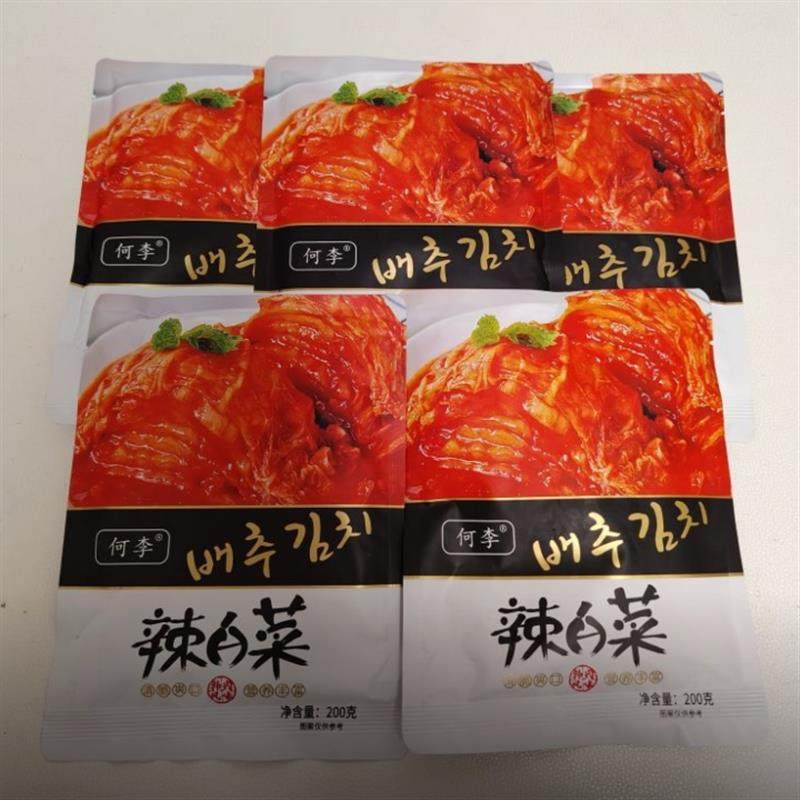 何李韩式辣白菜韩国泡菜东北辣白菜腌制朝鲜袋装即食小咸菜
