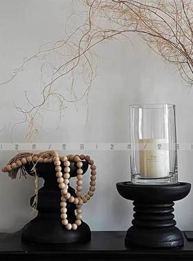 空合楼 现代极简黑色曲线花花器艺台 样板间售处酒店K-ZH-018家居