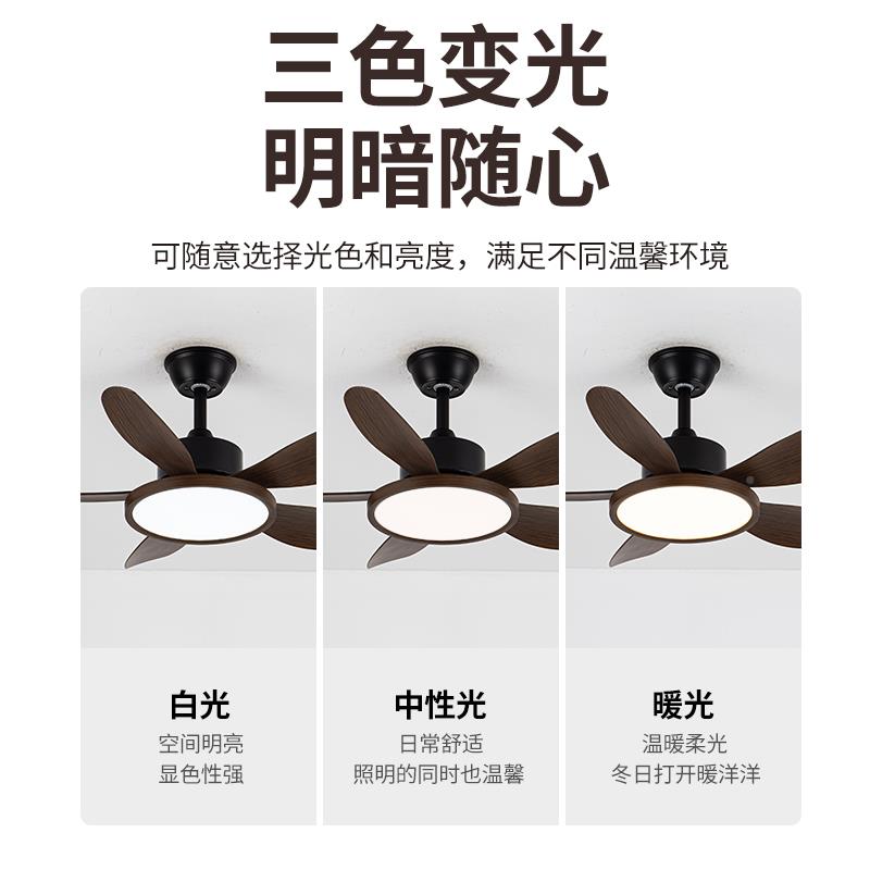钻石牌吊扇灯202年新5款超薄吊扇灯一家用体吊客灯饭厅厅带5333灯