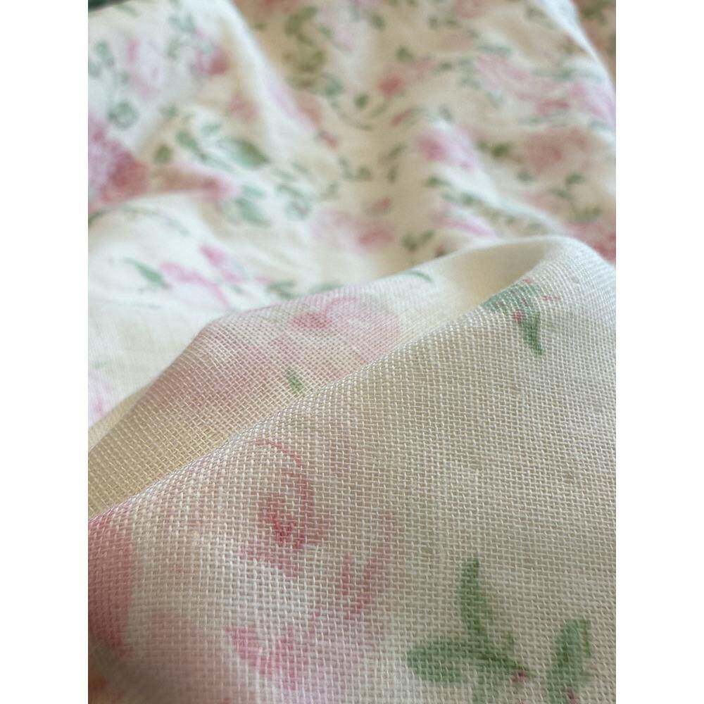 少女全棉双层纱花边款夏凉被小调软碎花被子空被四心件套夏EBC季