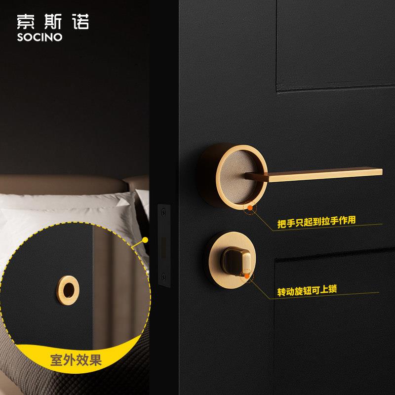 门隐形门锁背景墙储隐藏门锁暗门锁带急应钥匙单面锁物间锁