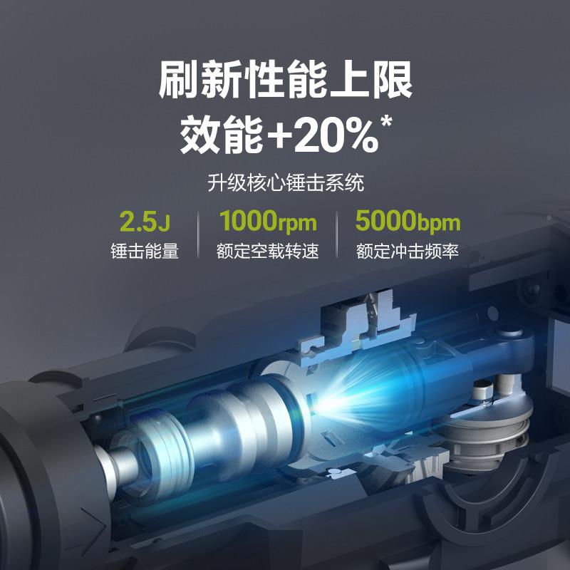 克威士锂电W电锤集尘用中载锤U385冲击威克士WU电钻两大功率电镐