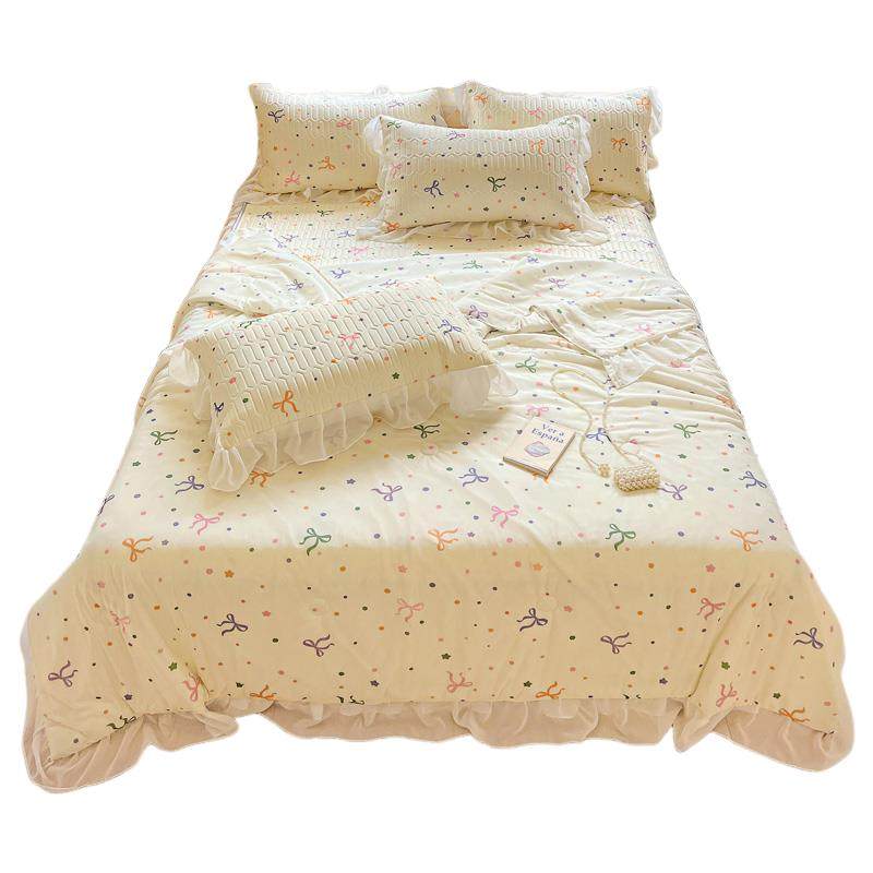 公主风WYN42251乳床胶凉2夏凉被四件套205新款夏季裙款席宿舍冰丝