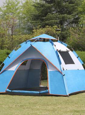 帐篷户外野营加厚防雨3-4装WEE人营全自动野外防晒人露野餐2超轻