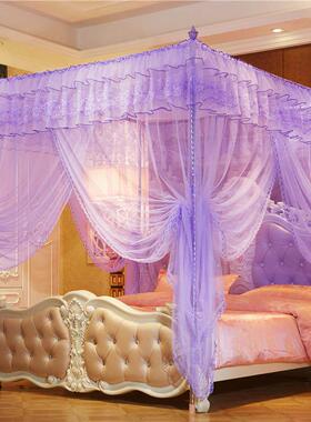 远梦三门宫廷落.地蚊帐主风支架加密加1YKJ厚.5米18m床公双人家用