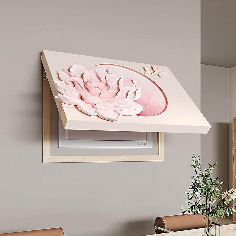 现表代款简约3D立体浮885526雕轻奢新电箱盒遮挡装饰画闸盒餐厅电