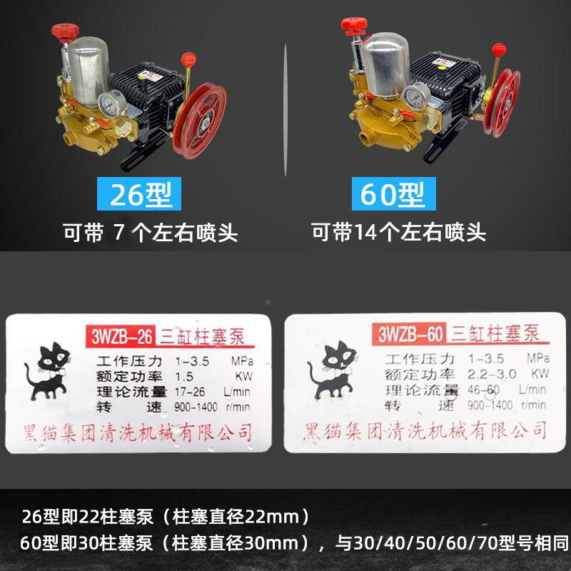 黑猫3WZB-6三0型缸高柱塞药泵动力压喷药机TDG农用喷喷雾机离合器