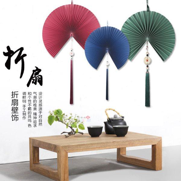 中国风挂扇墙饰大号中式挂件流苏壁饰客厅挂扇玄关壁挂装饰折扇,家居饰品,工艺扇/团扇/喜扇/折扇,淘宝优惠券,粉丝福利购,淘宝优惠卷