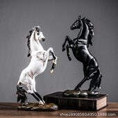 欧式 饰品俊马客厅办公室工艺品树脂 摆件家居饰品乔迁开业礼品新款