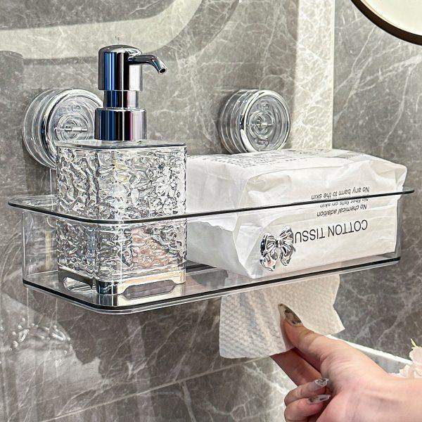 吸盘浴室置物架卫生间厕所洗手洗漱台免打孔收纳盒壁挂墙上收纳架,家庭/个人清洁工具,浴室角架/置物架,淘宝优惠券,粉丝福利购,淘宝优惠卷