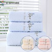 金号纯棉家用成人男女洗澡浴巾毛巾方巾三件套全棉情侣裹巾吸水