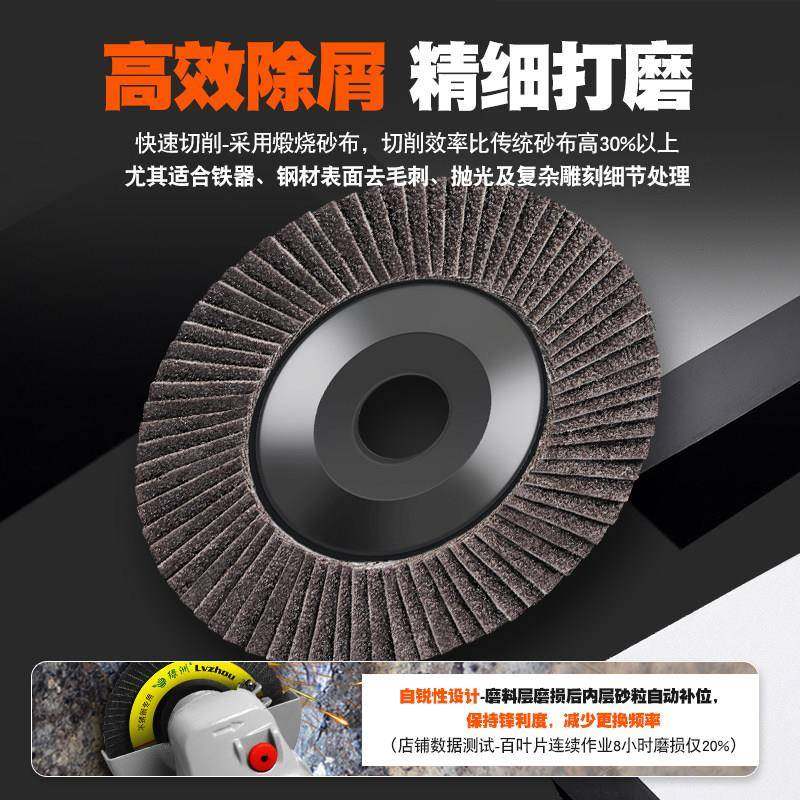 洲绿洲（手百片角磨叶机磨片千绿叶轮片砂布百叶轮不锈钢工打磨片,标准件/零部件/工业耗材,百叶轮,淘宝优惠券,粉丝福利购,淘宝优惠卷