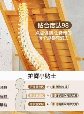 叠竹躺椅折椅家用夏ZTY043季午办公室睡椅实木椅沙滩椅阳台凉老人