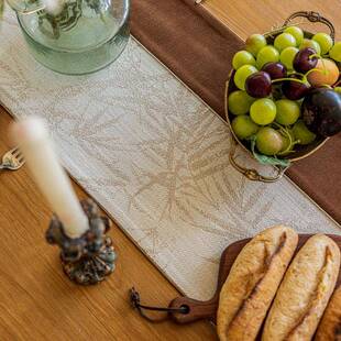 098侘风桌中古风长条桌布法式复古几旗床旗斗柜旗盖布茶桌垫布寂