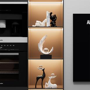 风生起水酒柜装饰摆件轻奢档客厅玄高关电视柜办公室品招财SJ640T