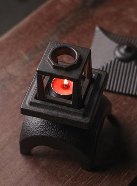 铸中式复古创铁烛台烛熏香炉家用室内茶桌宫WRZ灯摆件雪蜡见灯意