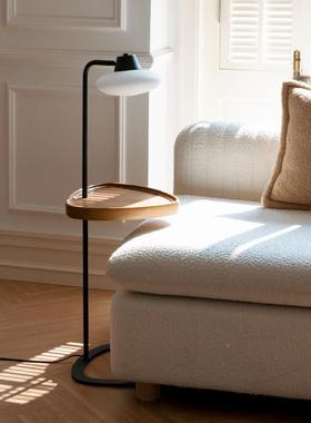 Keij床o 丹麦几中古边落地灯沙发旁实木简几19276约卧室头置物茶